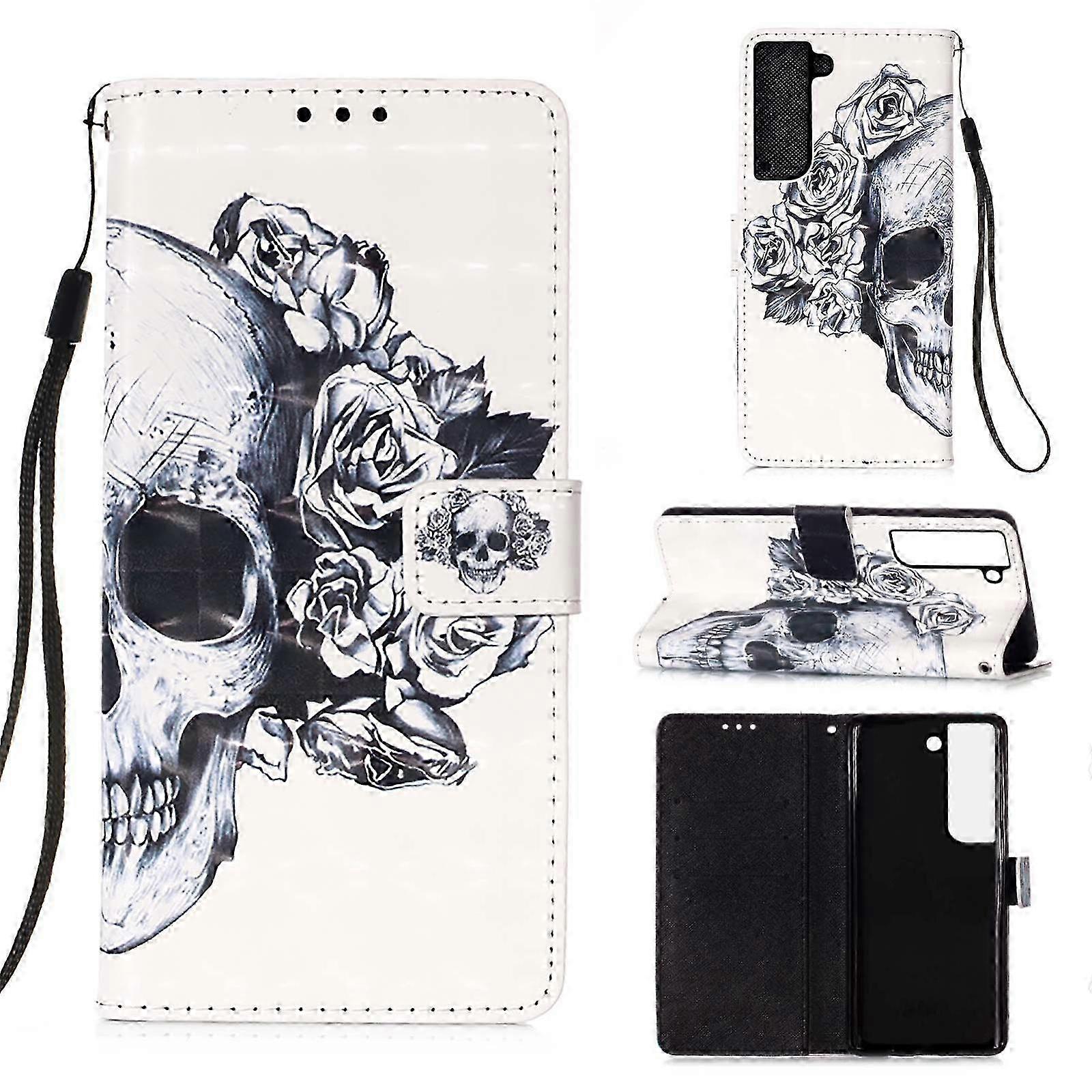 3D Art Horizontal Flip Leather Case for 5G Smartphones