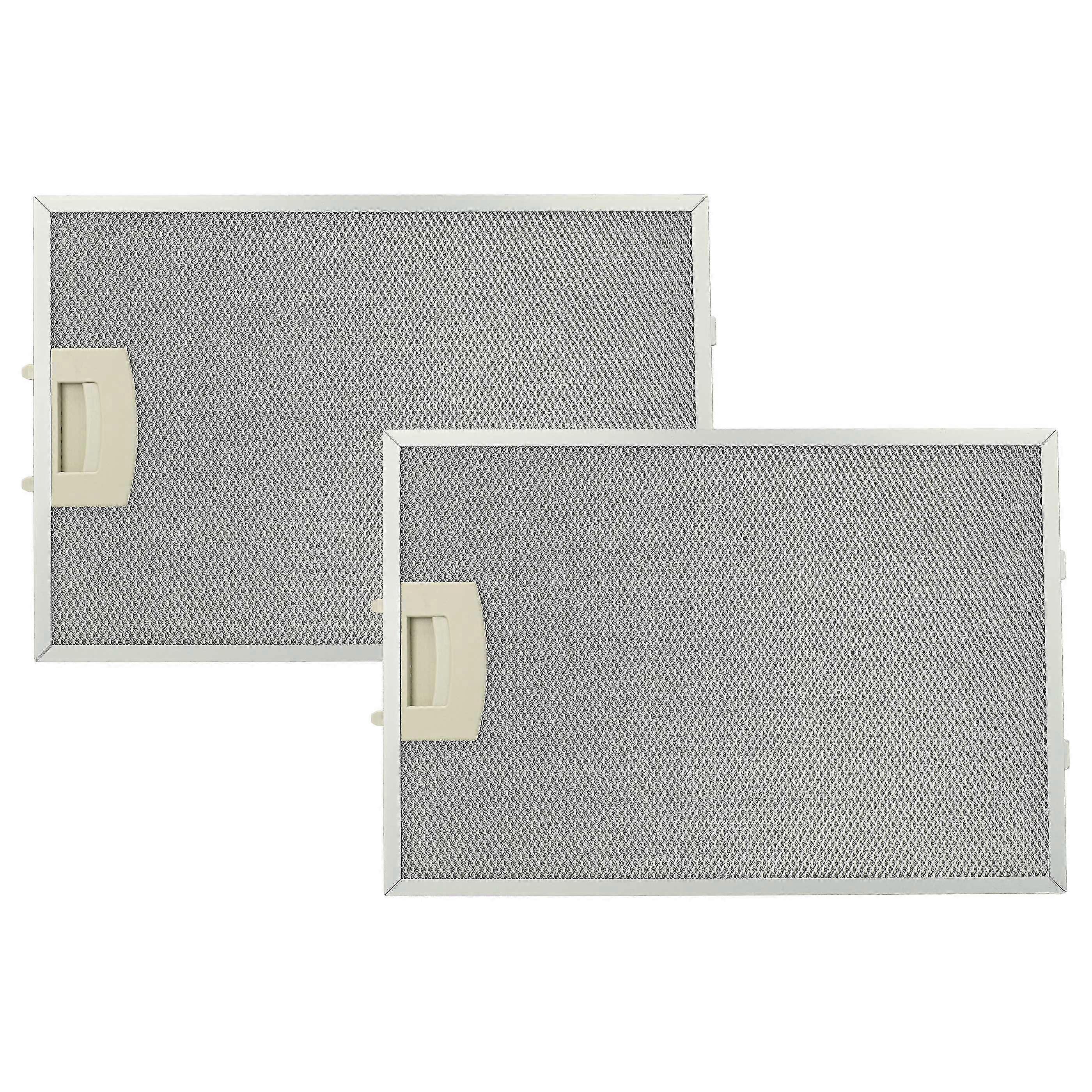 2x Grease Filters for Range Hood, Compatible with Multiple Models, Metal Construction