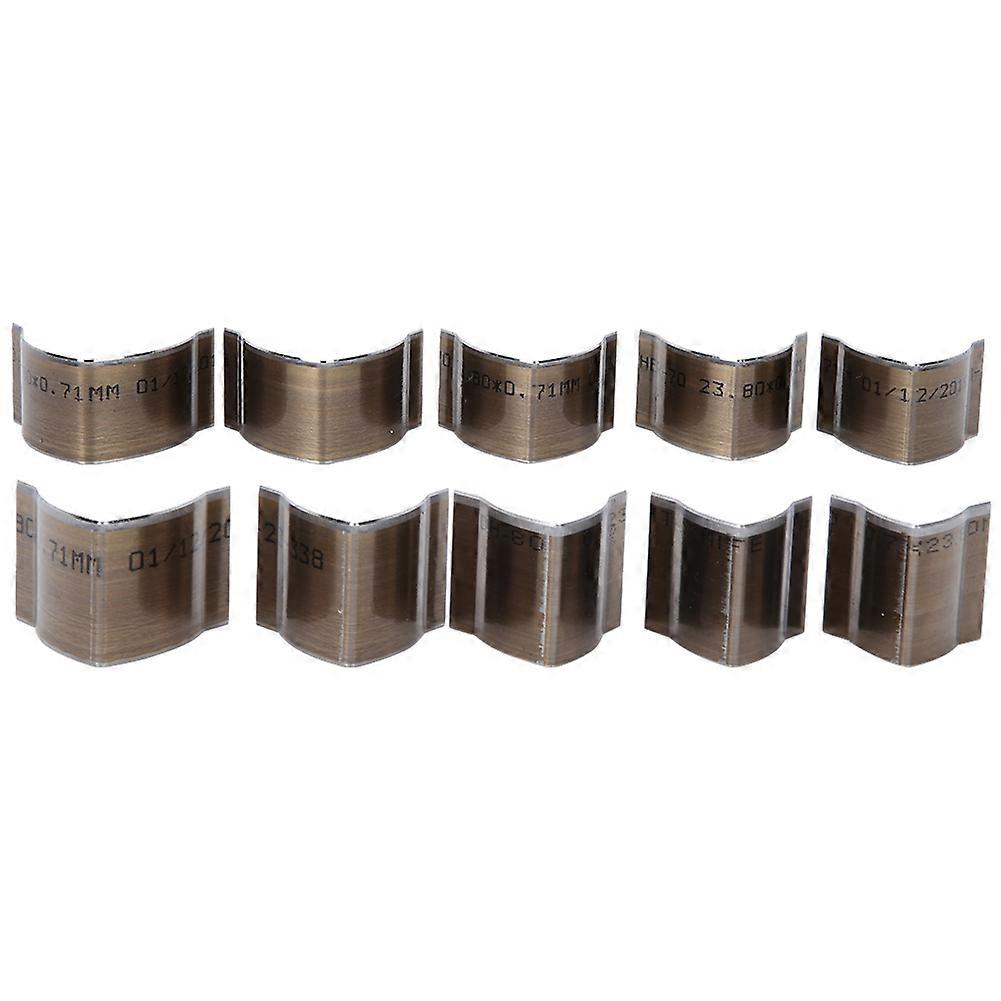Lot de 10 coupe-ceintures en cuir, en acier rapide, carré, en forme de V, outil artisanal fait main (extrémité en V)