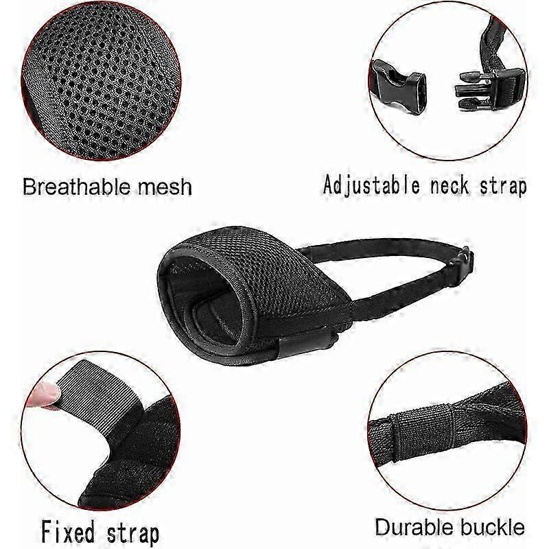 Canine Comfort Muzzle, Adjustable Fit For Small To Large Dogs, Breathable Mesh Anti-Biting Device Ensures Safe Walking And Grooming Experiences, 2025