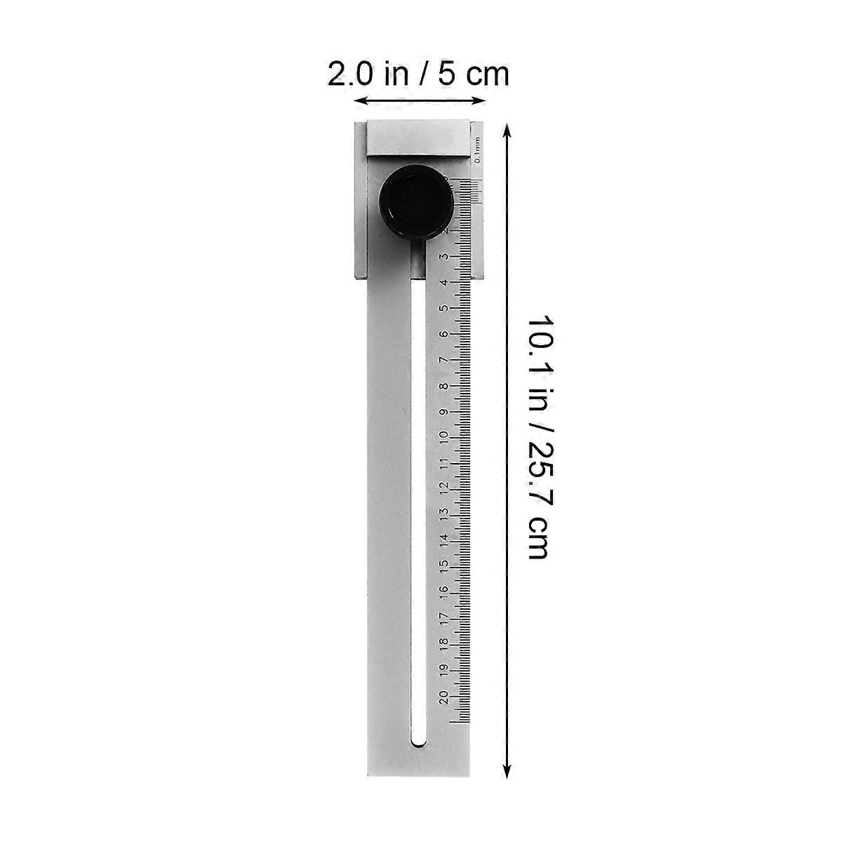 Parallel Ruler Marker Marking Gauge for Marking Use 200mm Silver Tool