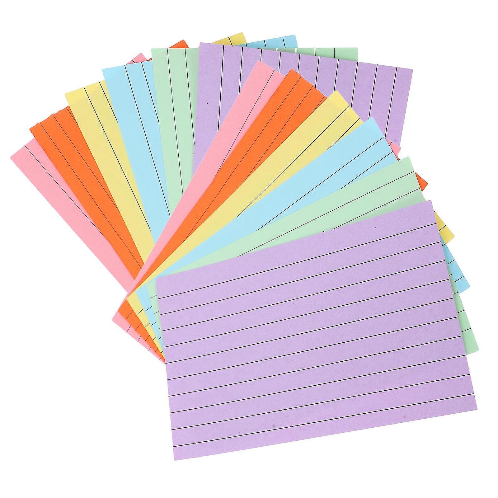 Colorful Paper Index Cards for Taking Notes 1200Pcs Double-Sided Design