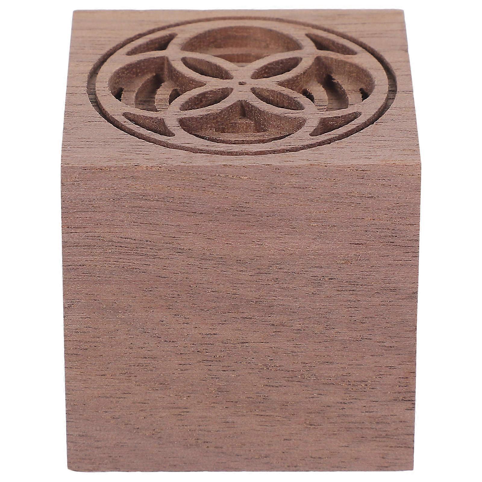 Essential Oil Wooden Diffuser Cube for Aromatherapy 4Pcs Brown Wood Diffuser