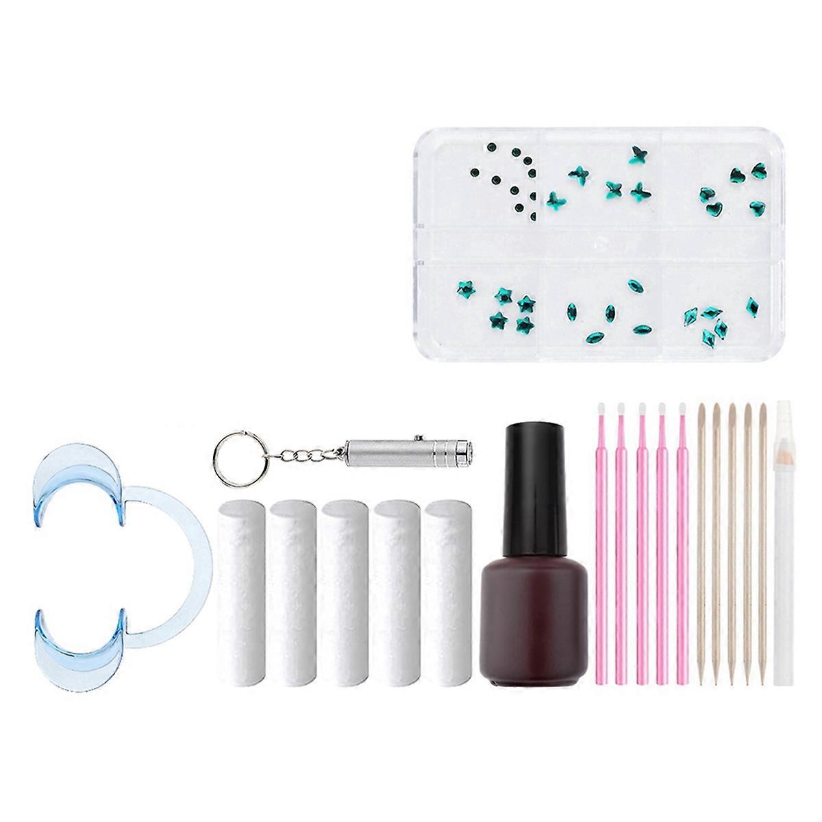 Dental drill tooth decoration set DIY tool Dark Green