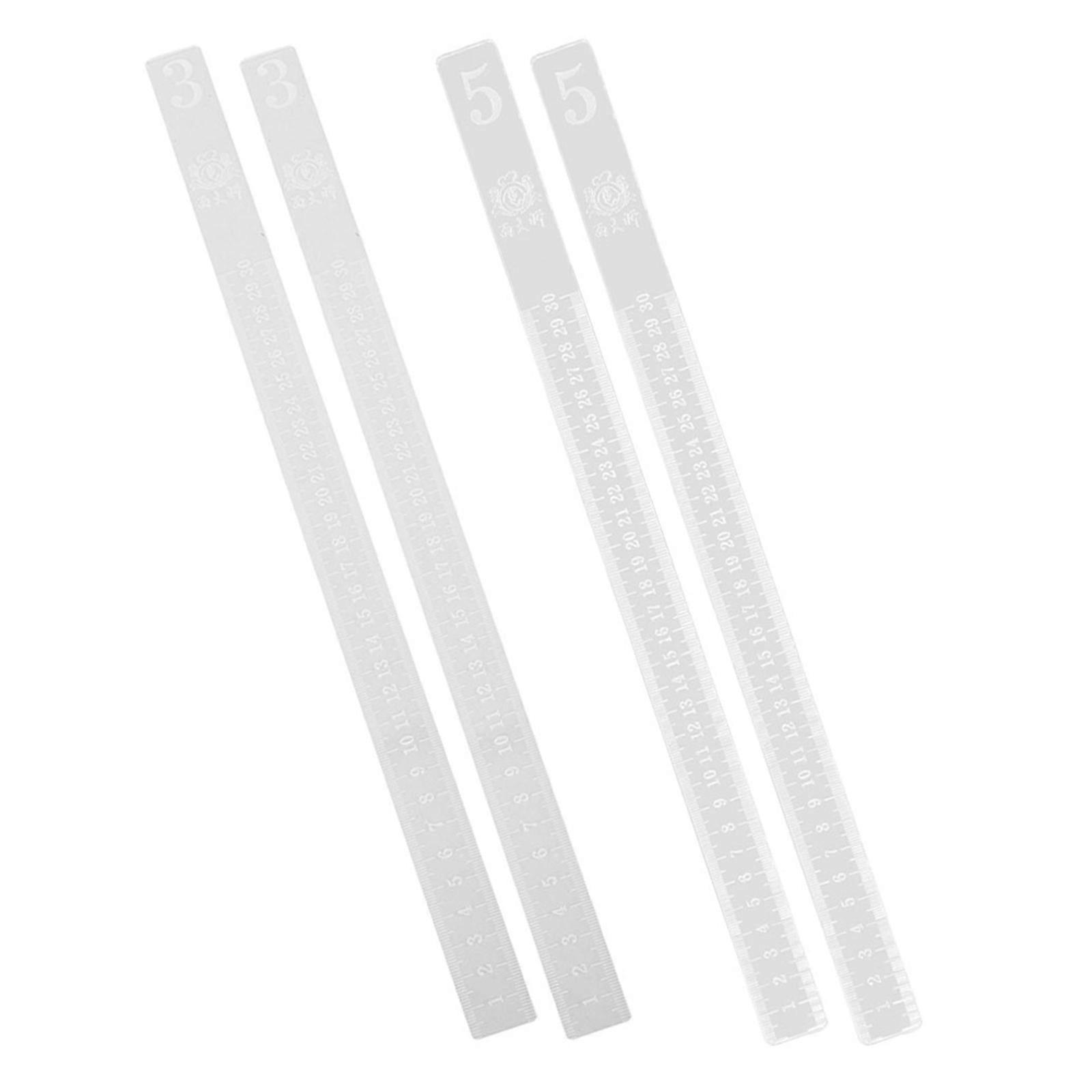 Professional Rolling Pin Guides For Home Bakers 40X2.50X0.50Cm Dough Rolling Assistance 2Pairs