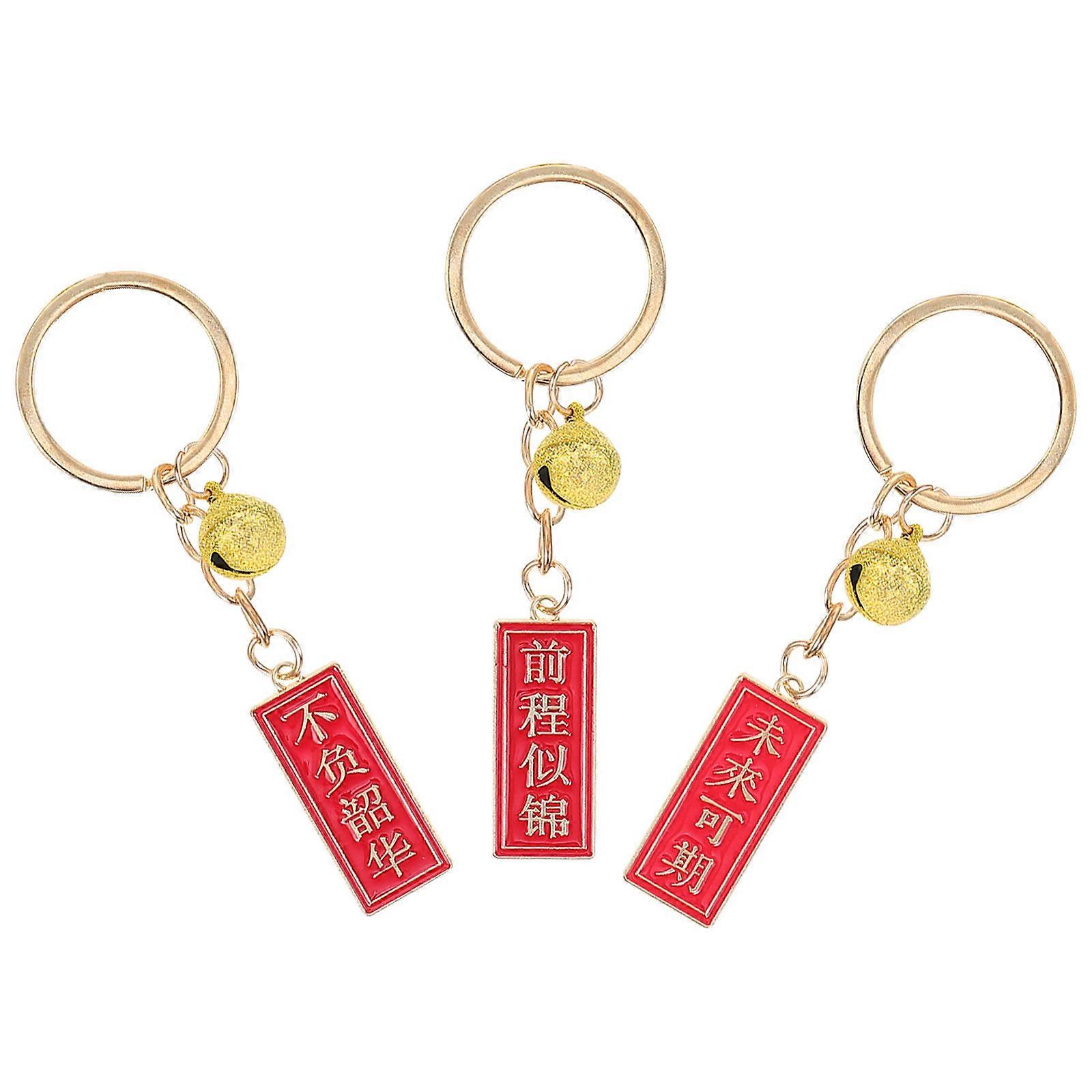 Blessing Key Chains Keychain Decor for Bag Ornaments 9Pcs Set
