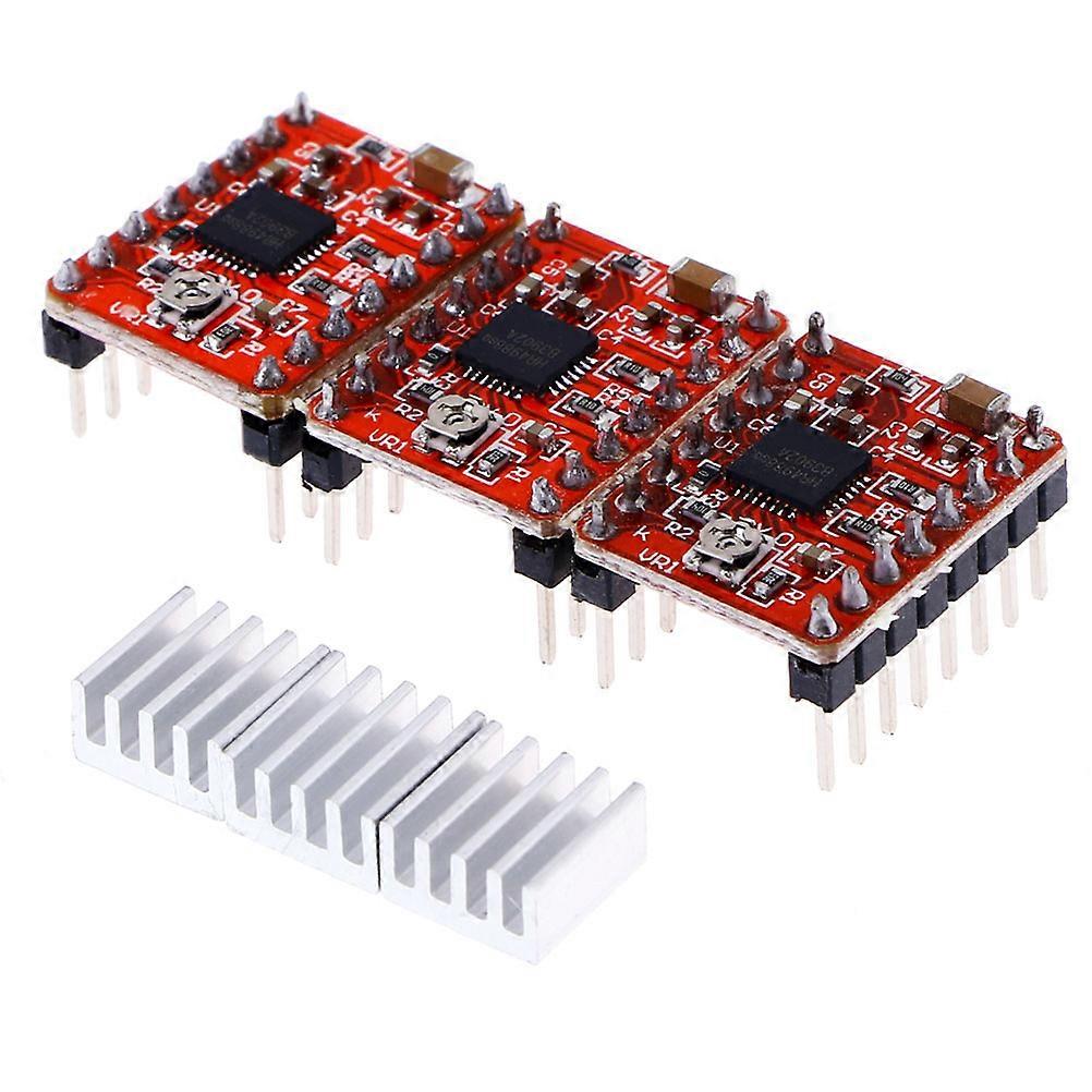 A4988 Stepper Driver Module with Heat Sink for 3D Printer 15Pcs Set