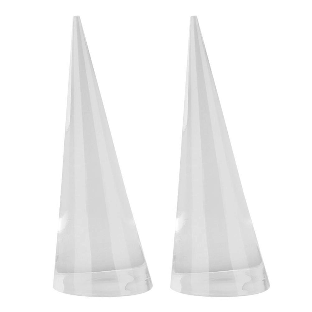 Acrylic Rings Display Rack for Rings Display Cone Shape 2Pcs Stand