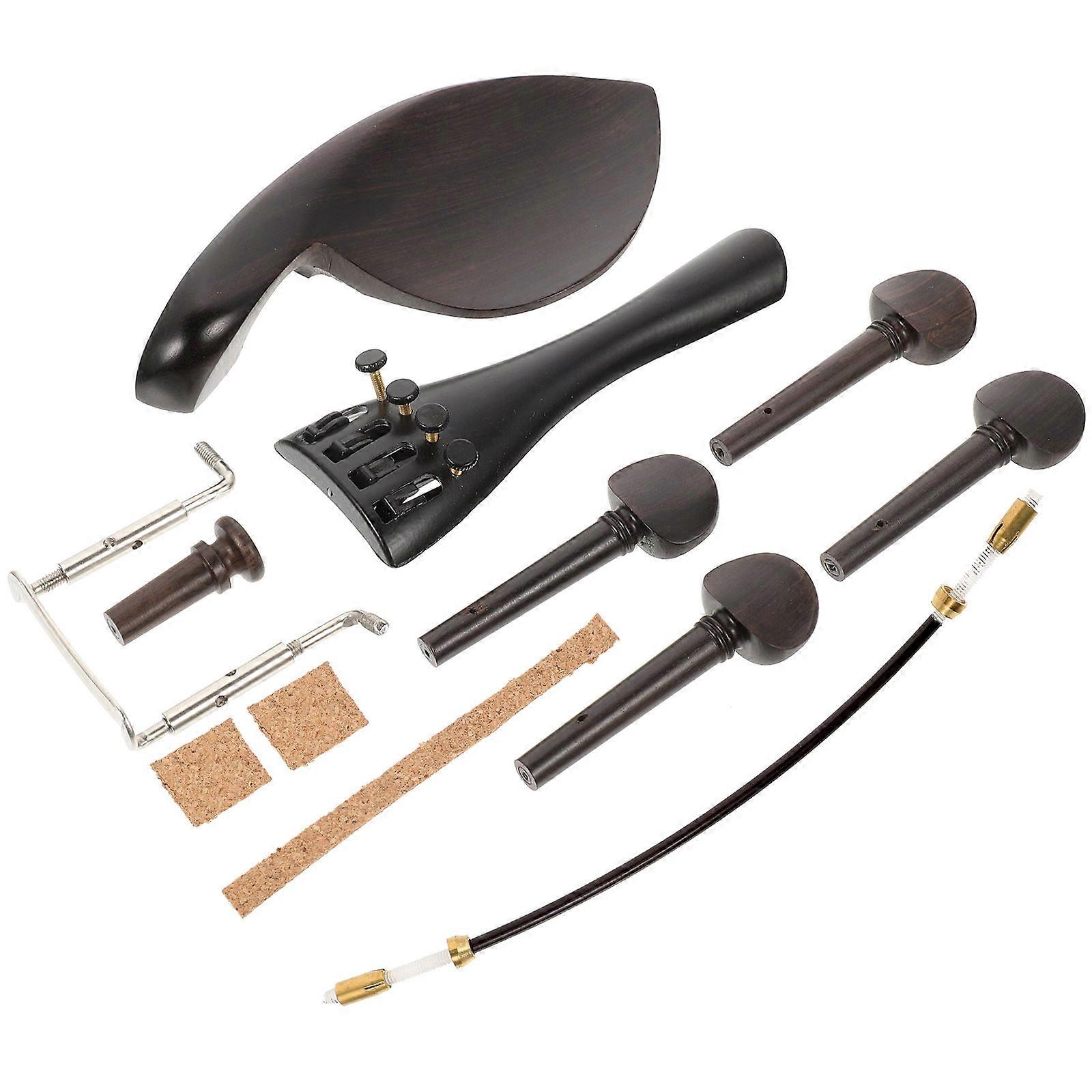 Violin Accessories Wood Craft Violin Replacement Part Accessories 5Sets