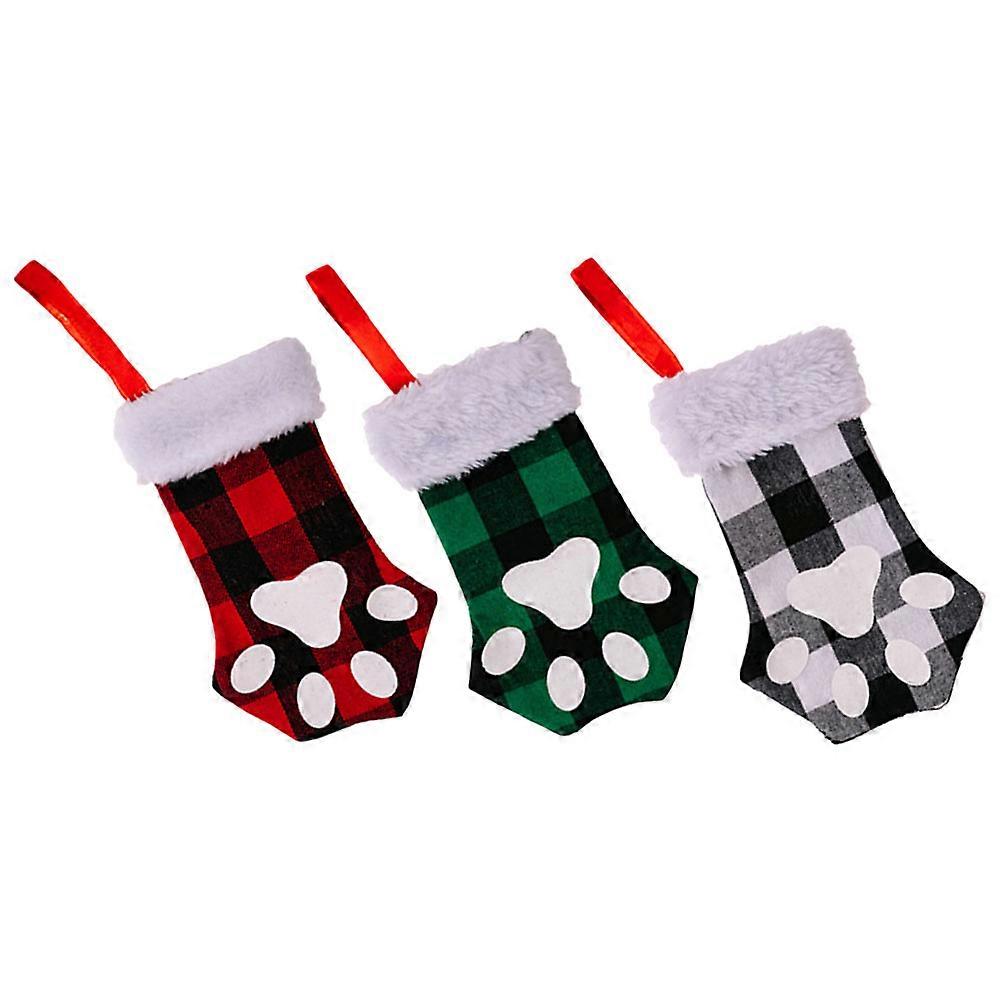 Christmas Sock Decorative Stocking Hanging for Decor 15Pcs Pack