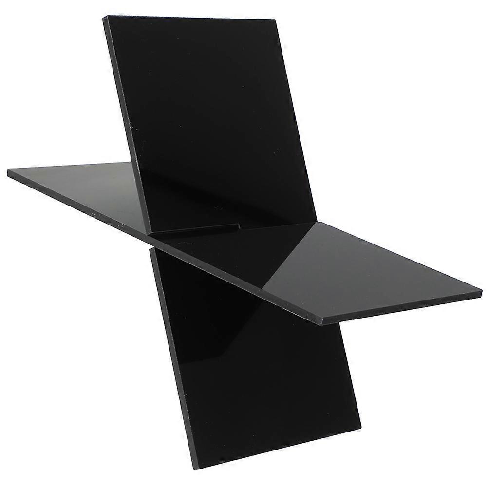 Black Cooking Book Stand for Kitchen Acrylic 5Sets Display Holder