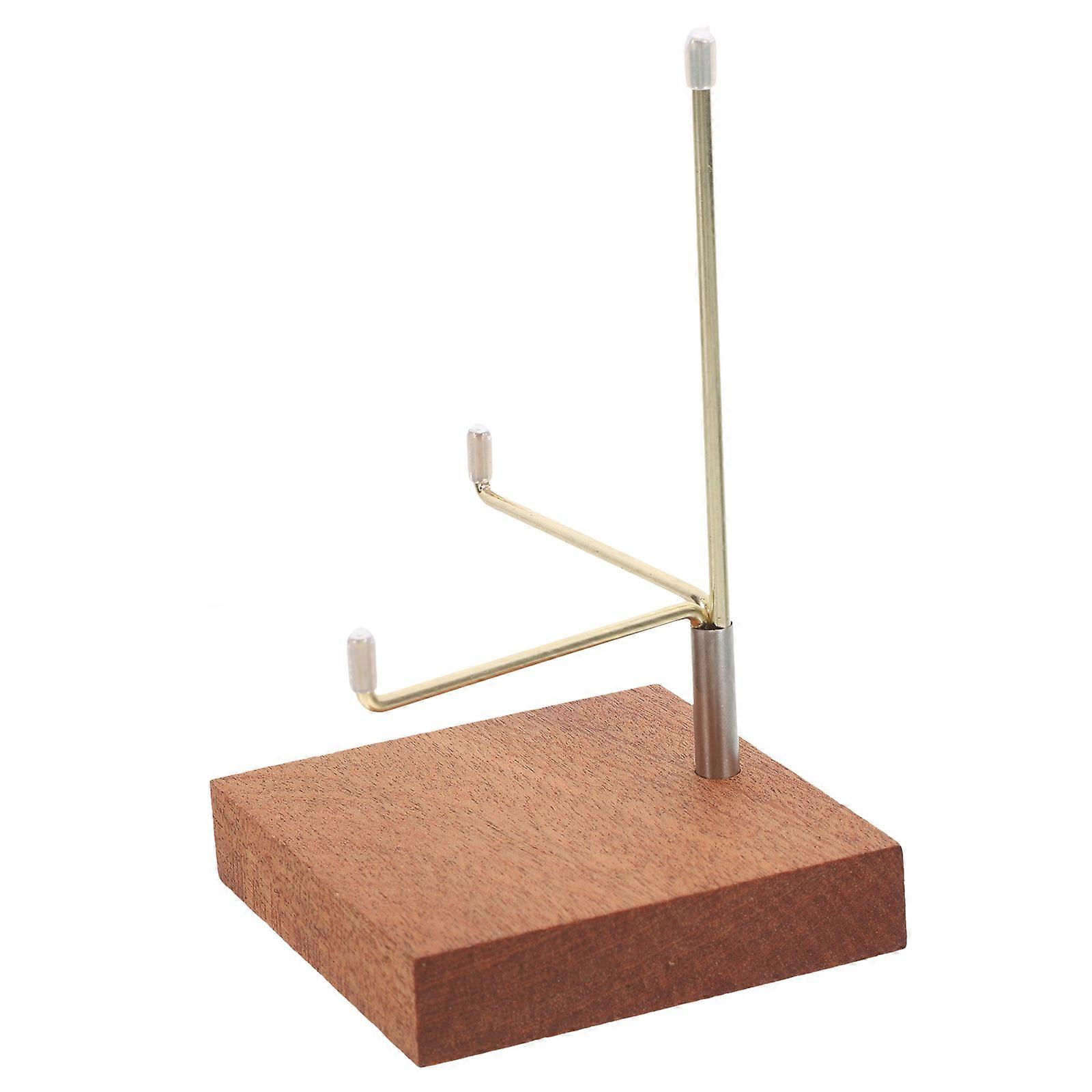 Wooden Crystal Display Stand for Rock Holder Metal Display Rack