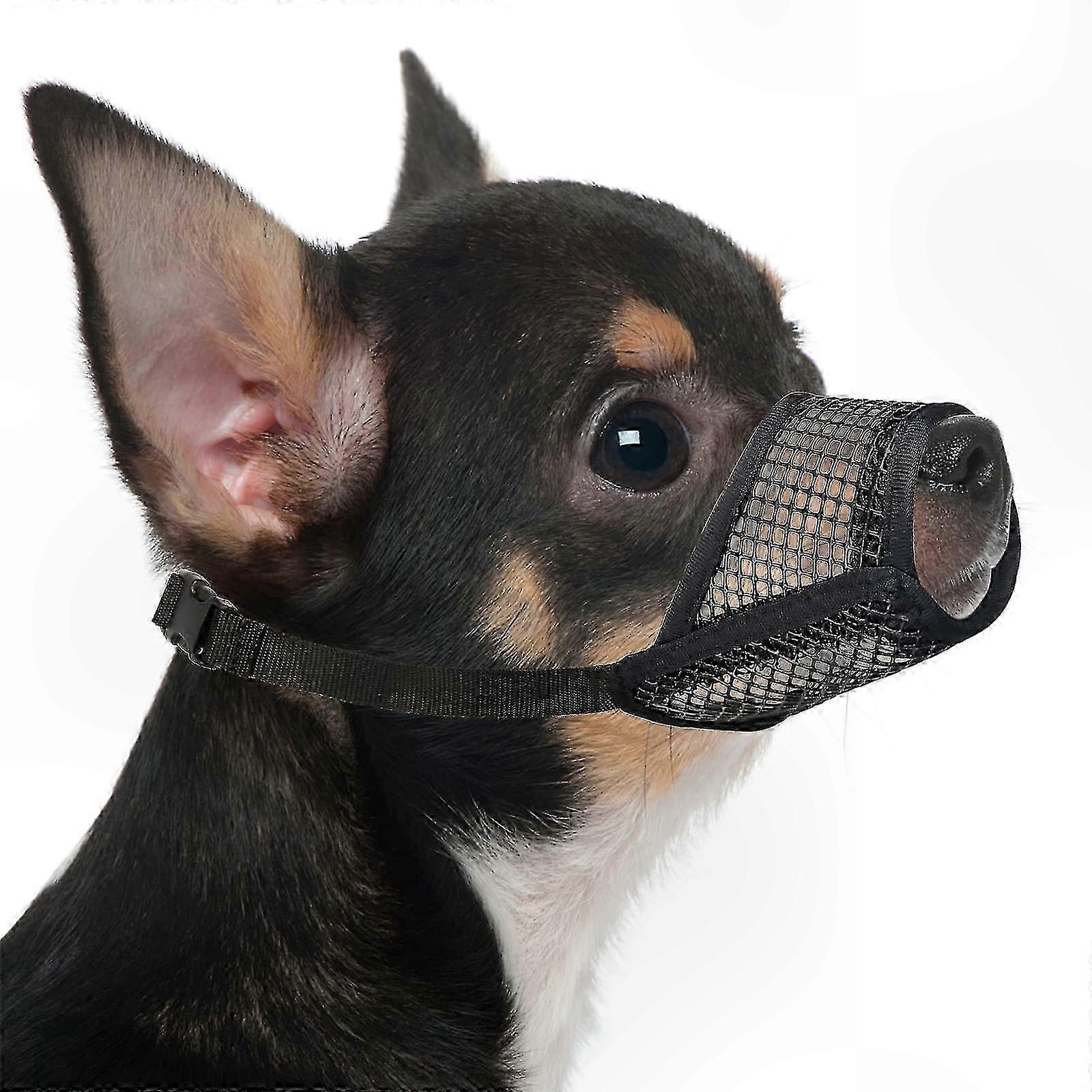 Breathable Mesh Muzzle for Small and Medium Dogs - Comfortable and Secure Pet Accessory for Daily Use