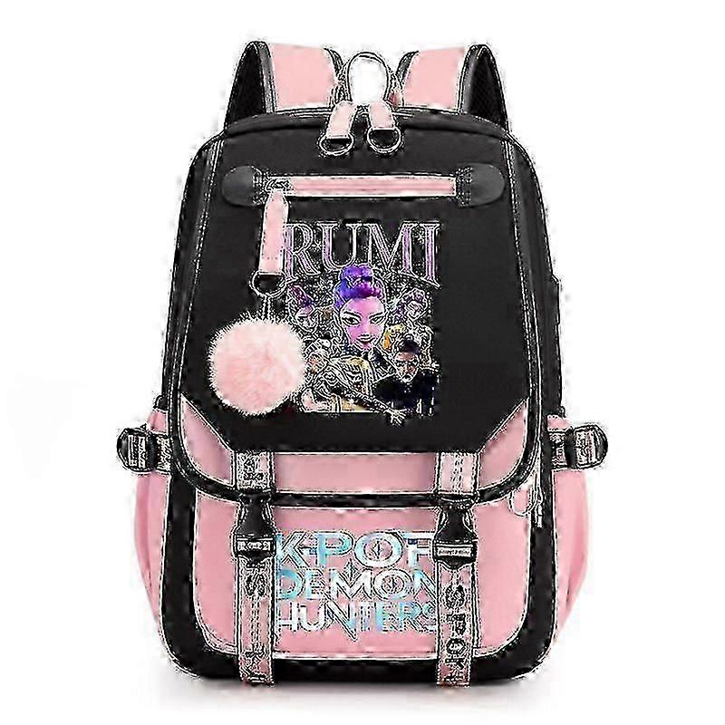 K-Pop Demon Hunters Anime School Backpack لطيف حقيبة طباعة كرتونية للطلاب