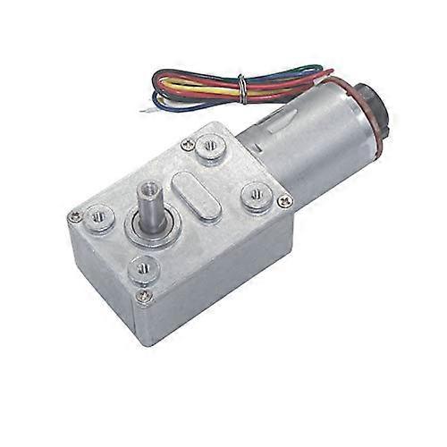 JGY370 SelfLocking Worm Gear Motor Encoder: 12V/24V DC Geared Motor, Low Speed, With Bracket