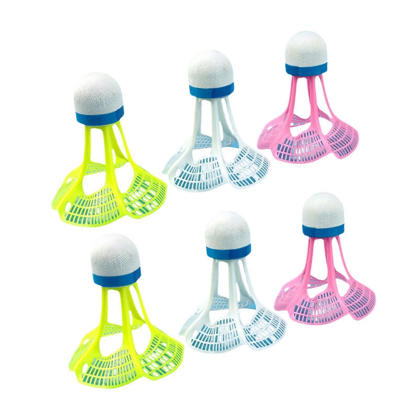 6Pcs Badminton Shuttlecocks Badminton Balls for Training Entertainment Match