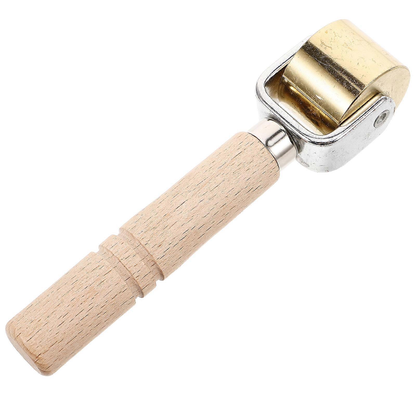 4Pcs Seam Roller Tool for Pressing with Golden Wood Handle