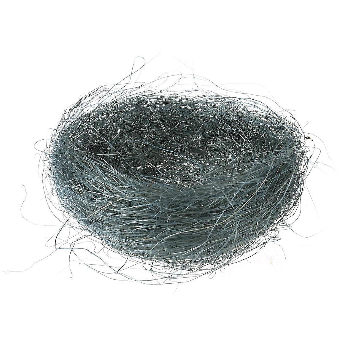 Easter Decor Artificial Nest Set for Easter Use 3Pcs Grey Colored Nests