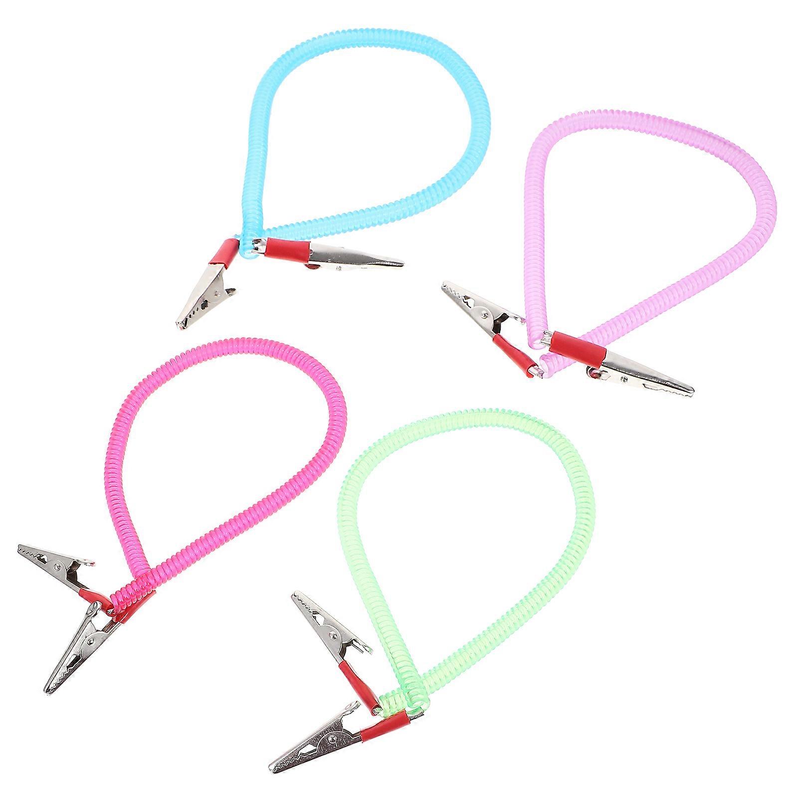 4Pcs Multifunction Bib Clips Adjustable Holders For Clothing Protection Tools And Use Assorted Color