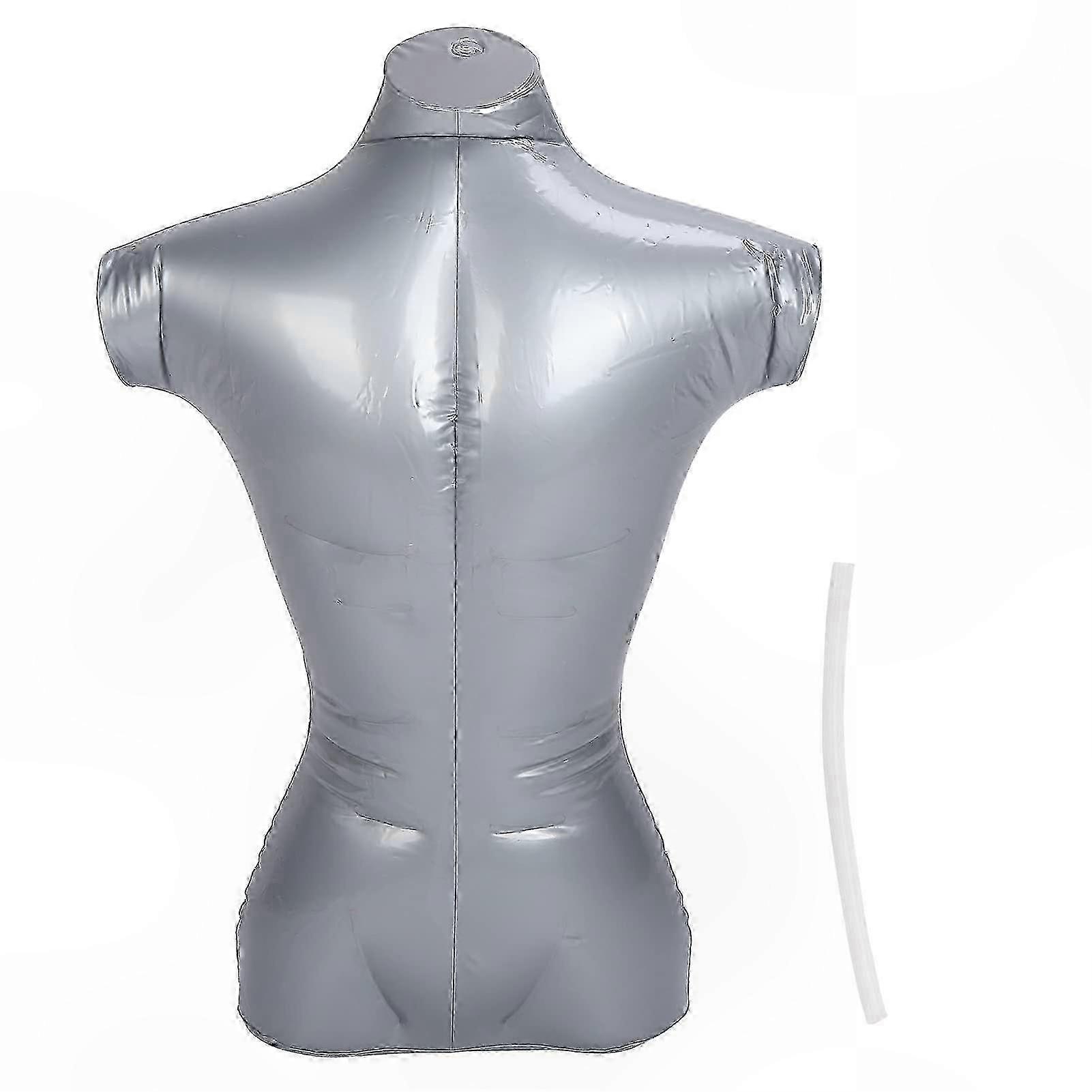Upper Body Inflatable Clothing Display Model without Arms for Fashion Presentation