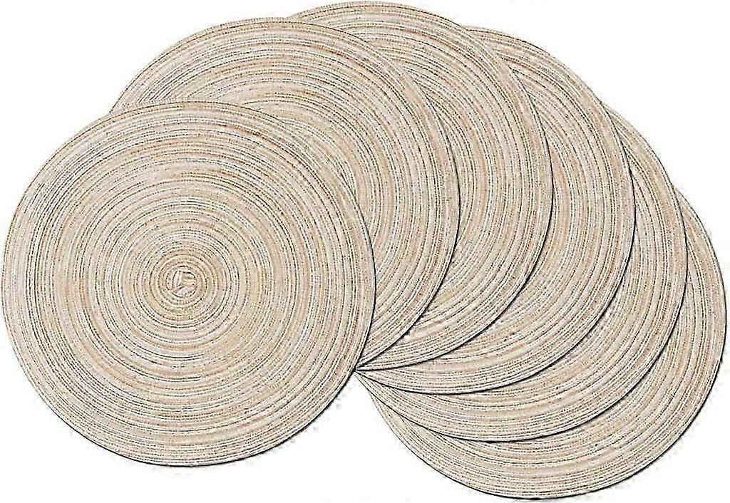 pieces of round weaving pads, can be cleaned, 11 cm in diameter; round cotton,