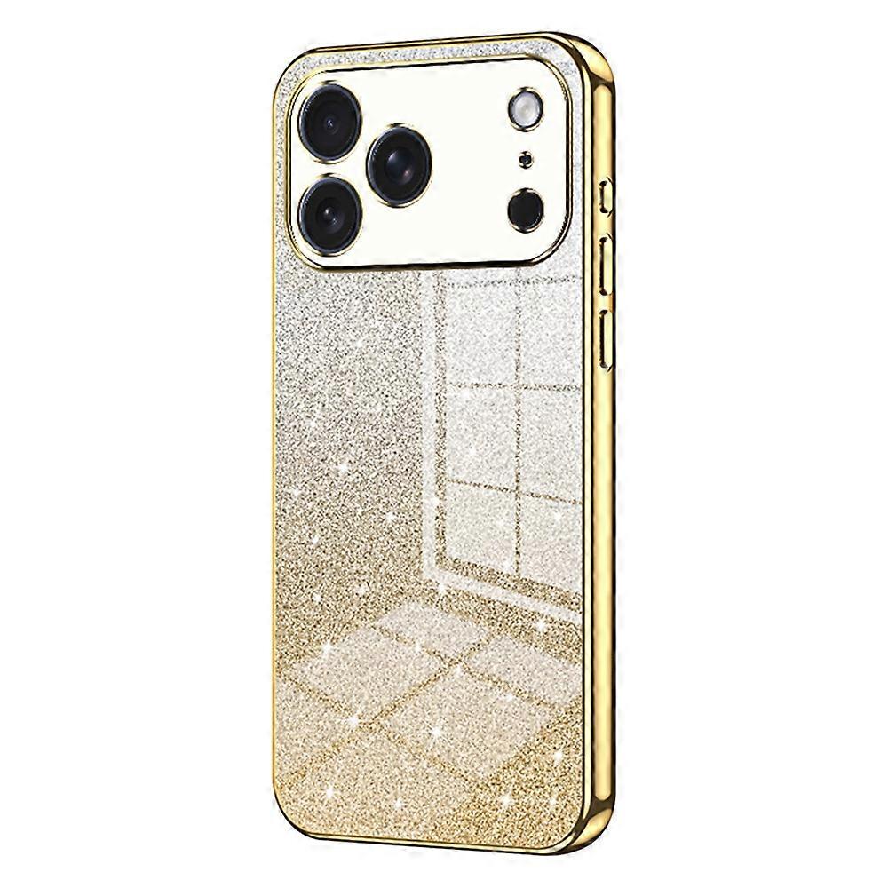 For iPhone 17 Pro Max Case Electroplating Gradient Glitter TPU Phone Cover