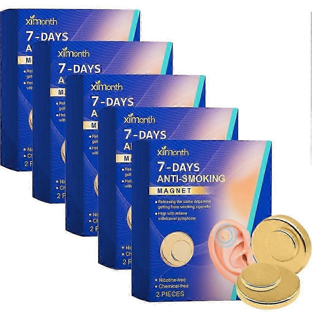 7 أيام مغناطيس مضاد للتدخين ، العلاج المغناطيسي الإقلاع عن التدخين مغناطيس الدخان العلاج المغناطيسي الأذن فقدان الوزن الأذني العلاج بالابر