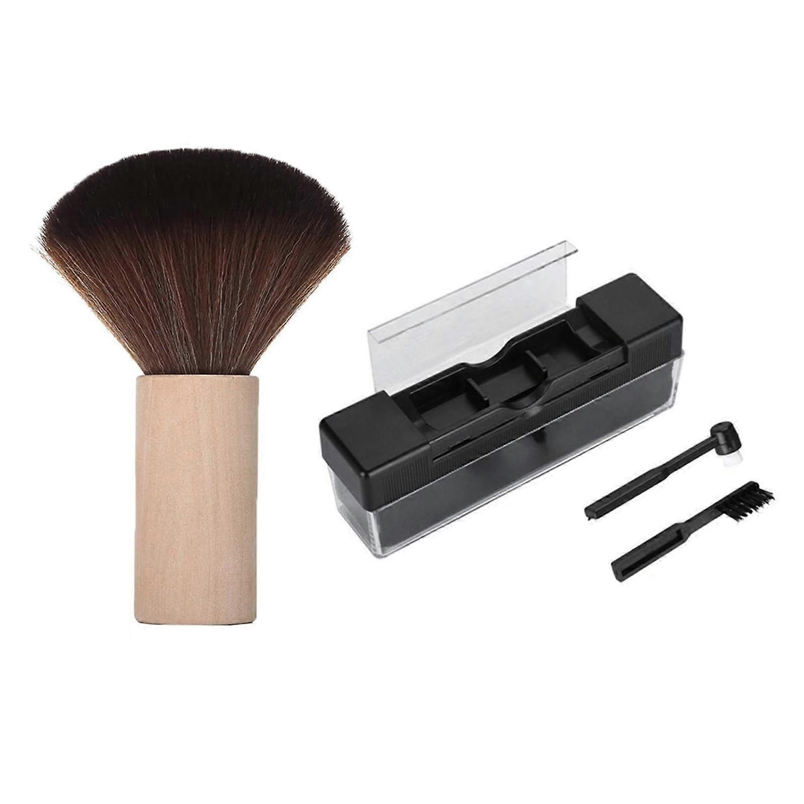 Vinyls Record Cleaner Brush Wood Handle Soft Bristles Handheld Disc Cleaner Record Remover
