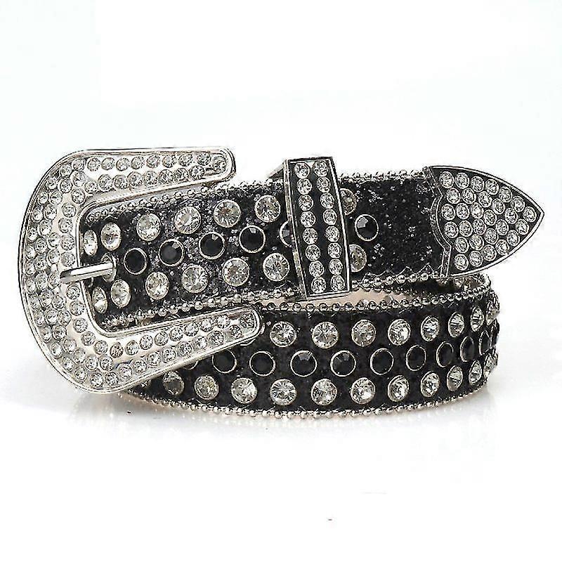 חגורות ריינסטון לנשים גבר מותג יוקרה חגורת מעצבי יהלומים לג'ינס קאובוי קאוגירל ווסטרן