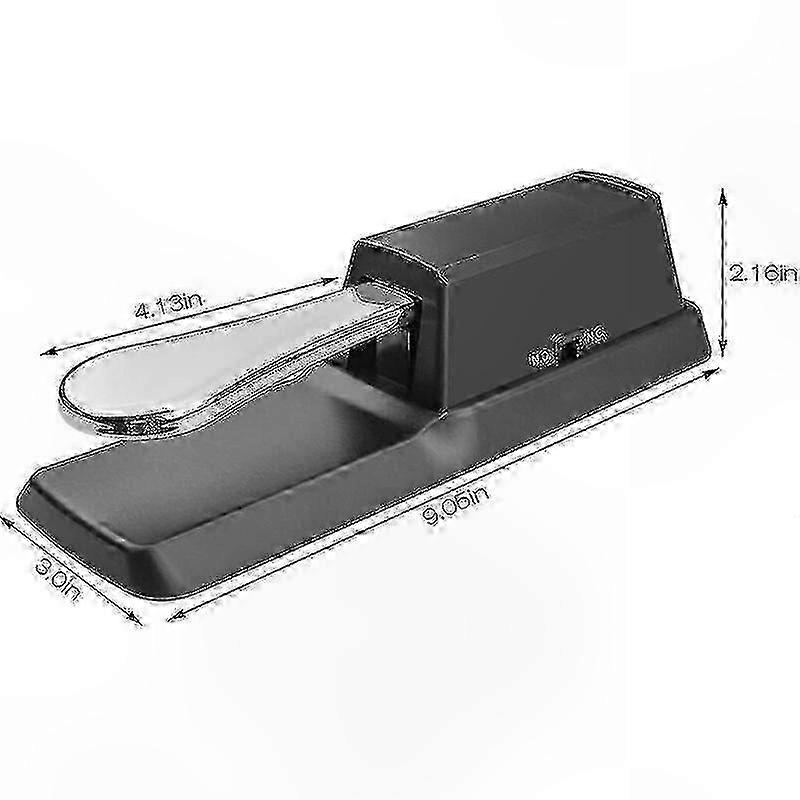 Universal Sustain Pedal for Digital Pianos with Expression Control Footswitch Compatibility