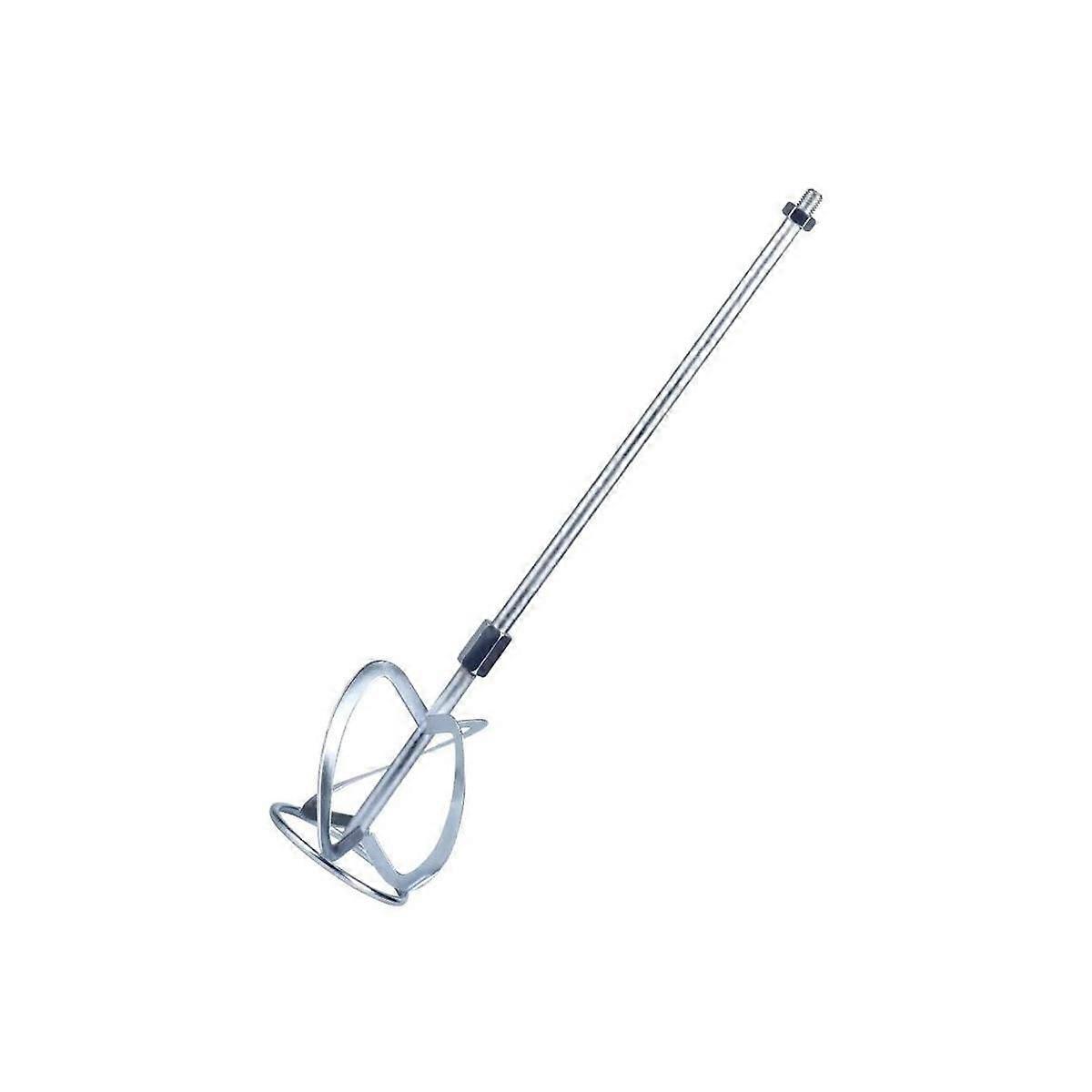 Paint and Mud Mixer Stirring Rod for Drill Agitator Mixing Rod Concrete Mortar Mixer, Silver