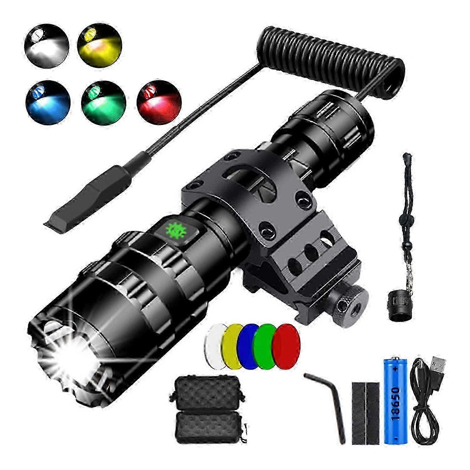 LED Flashlight for Outdoor Car LightingTorch Lamp L2 USB Rechargeable