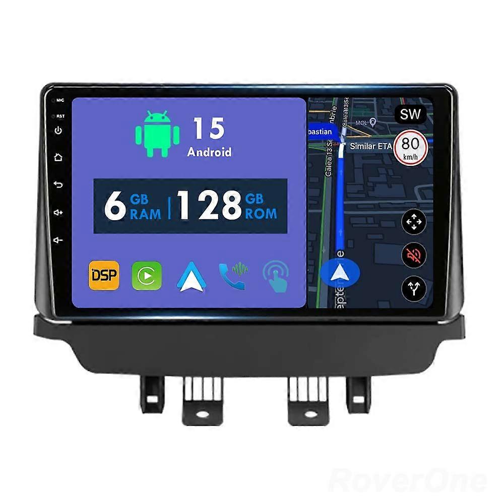 Car Radio 6G+128G CarPlay GPS Navigation Head Unit for Mazda CX-3 CX3 Mazda 2 DK 2014-2021 Android Auto Bluetooth Stereo Touch Screen