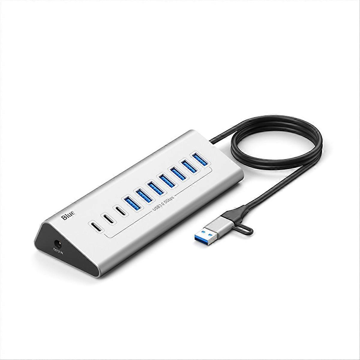 USB 5Gbps HUB USB 3.0 Dock Station High Speed USB HUB Adapter EU Plug