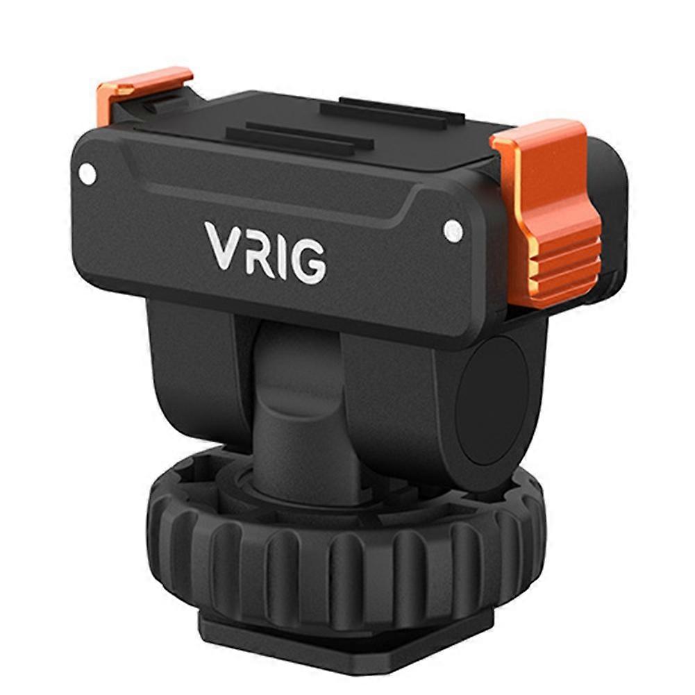 VRIG Cold Shoe Mount Adapter for DJI OSMO Action 5 Pro/4/3 Magnetic Quick-Release Mount Adapter W 1/4In Port for Camera Tripod