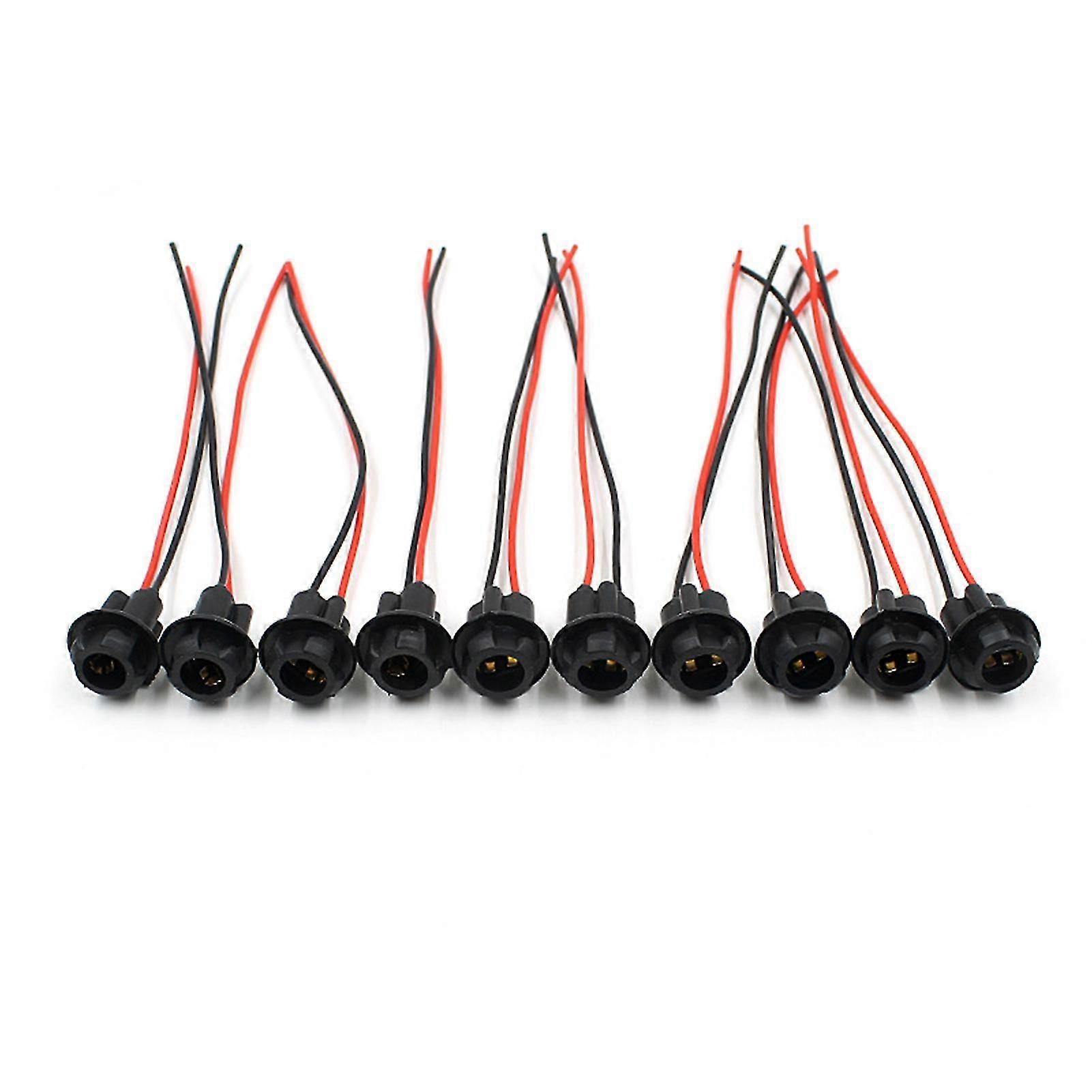 10pcs Motorcycle Light Socket Pc Eco-freindly Material Light Socket Bulb Extension For Extra Fog Lights Small Lights