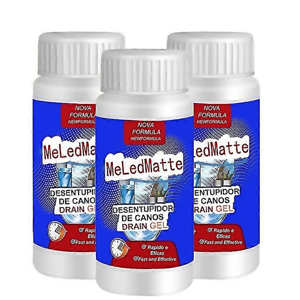 For 3pcs Powerful Pipe Dredging Agent Meledmatte Sink And Drain Pipe Dredge Agent Powder