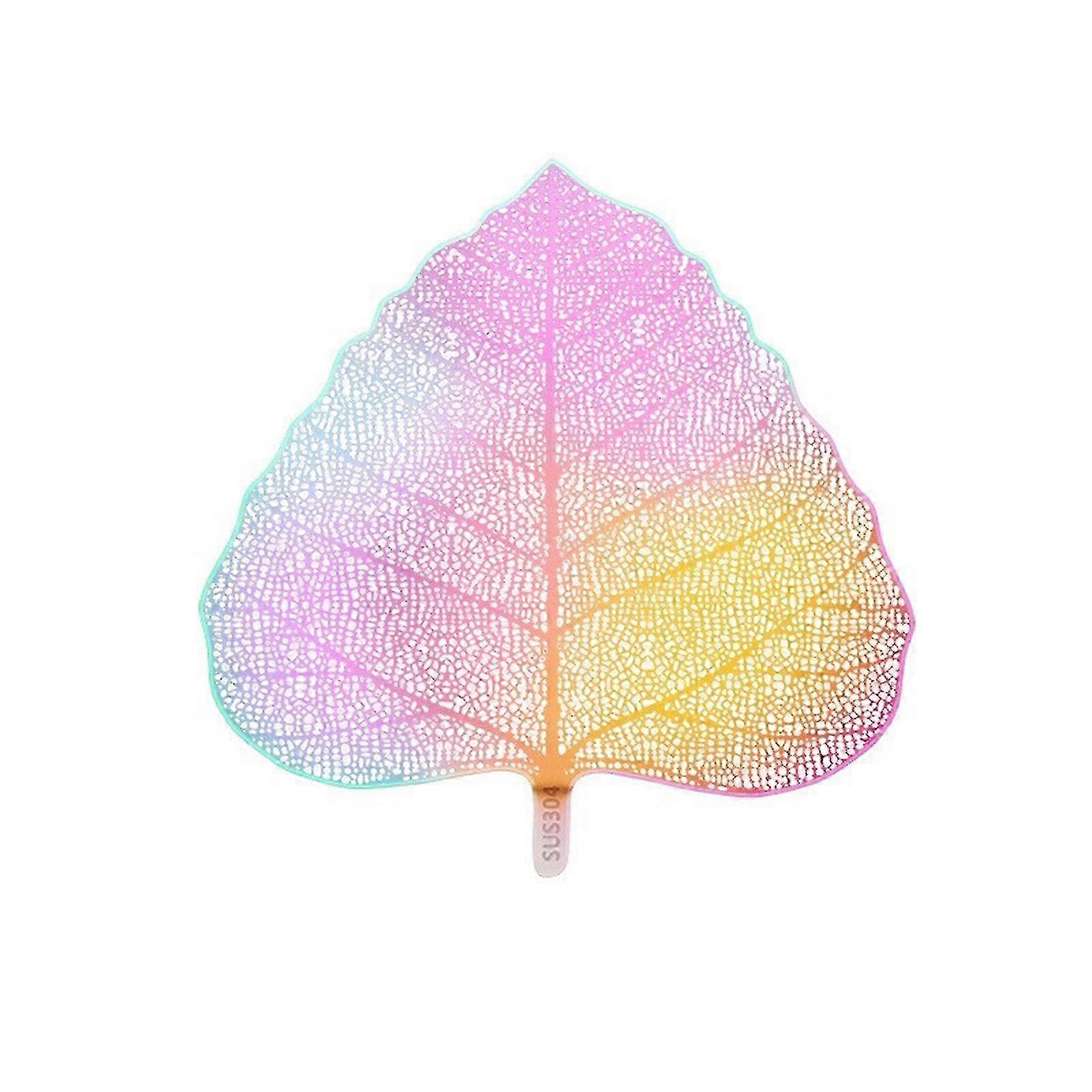 304 Stainless Steels Bodhi Leaf Shape Teas Strainer Fine Mesh Filter Infuser Tool for Home and Office Use Easy to Clean  Colorful