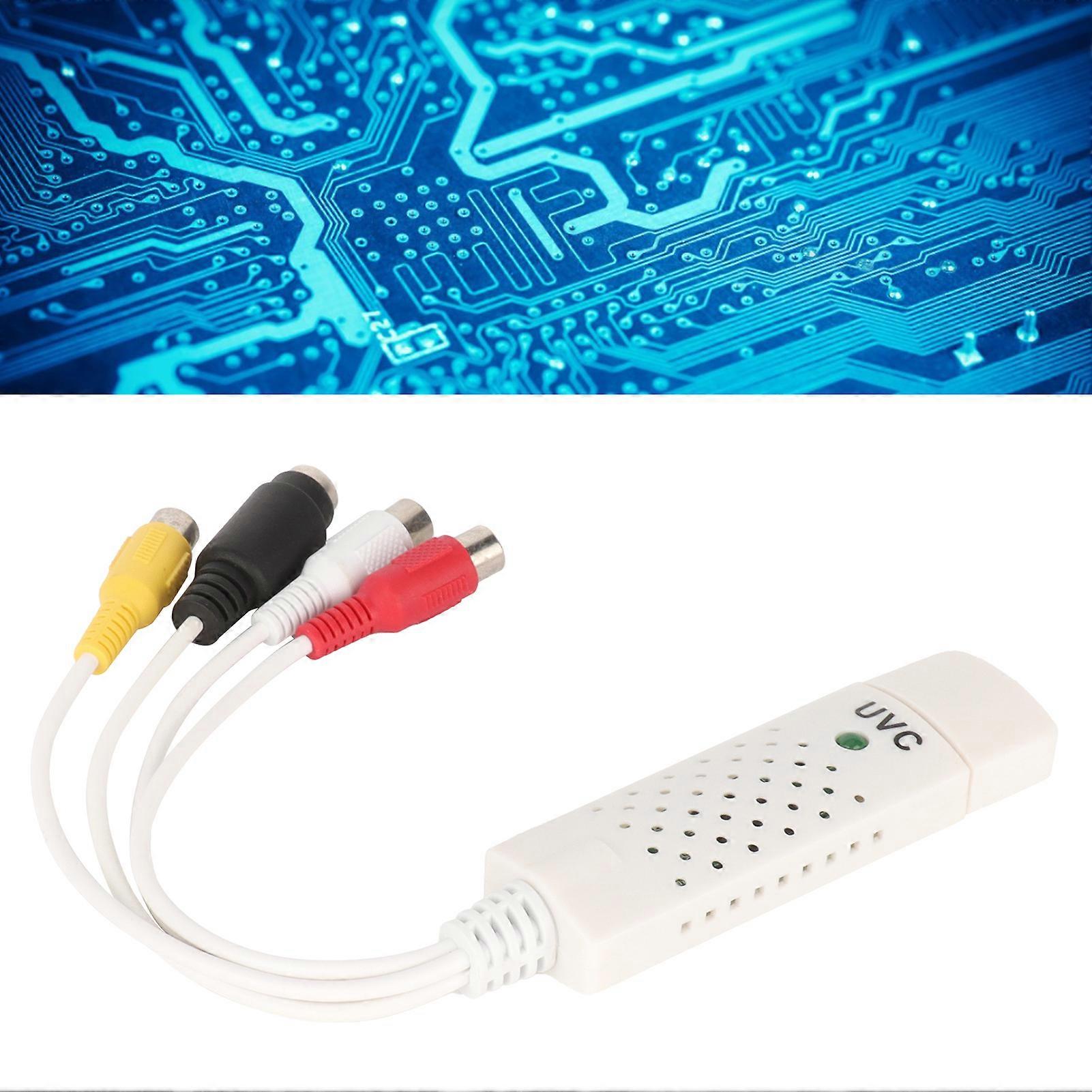 USB Video Capture Card DriveFree Monitoring Computer Accessory with 1Channel for WIN8/WIN10