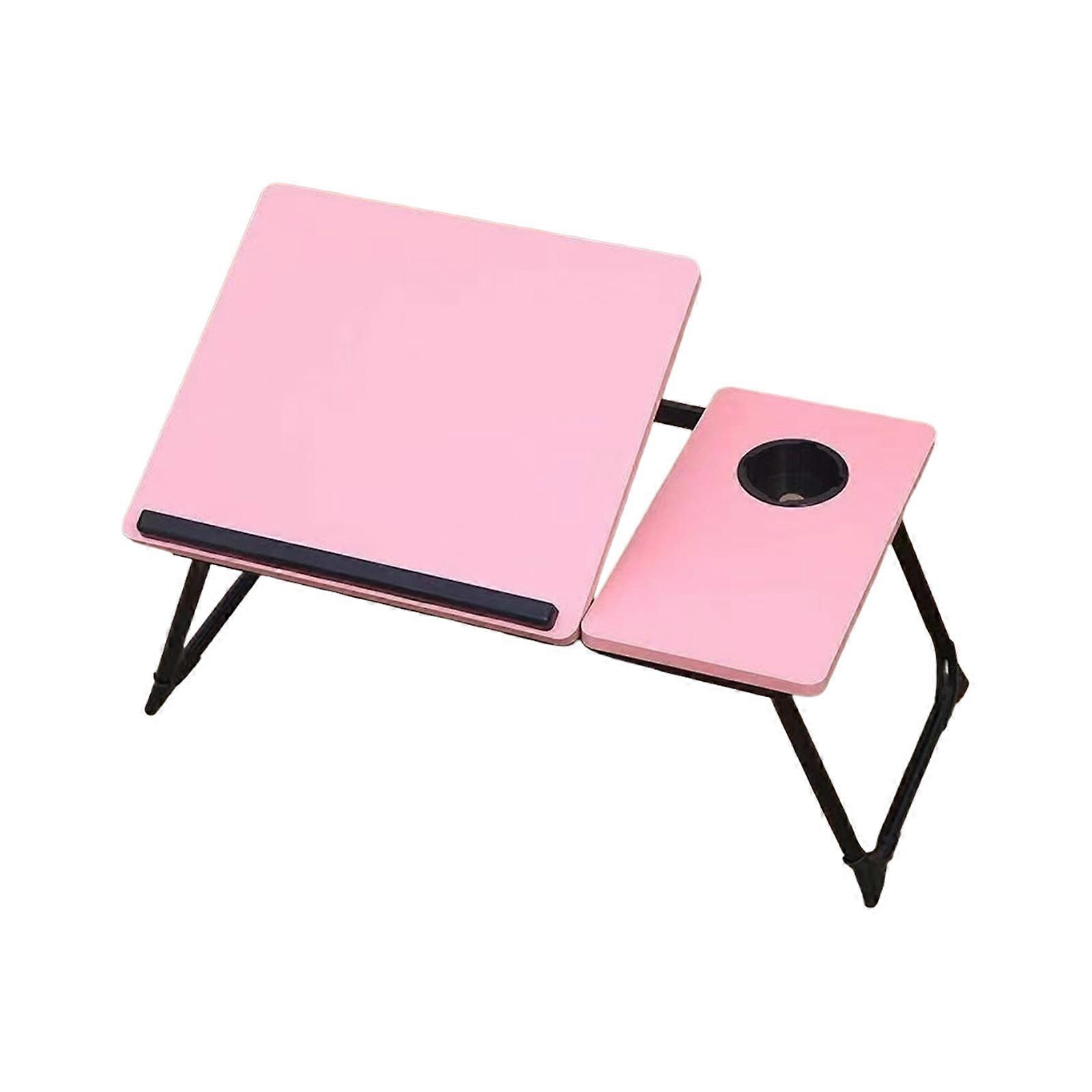 Multi Functional Adjust Computer Desk Small Height Adjust Wooden Bed Desks for Bedroom Dorm Office Workspaces Multicolor