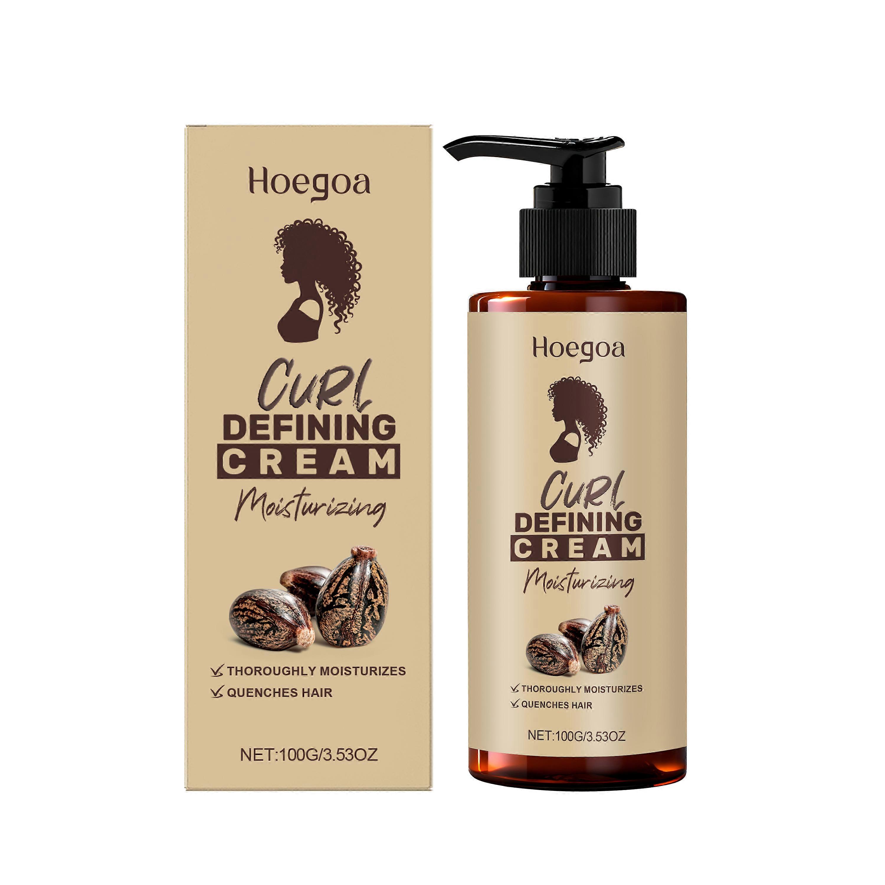 Hoegoa Hair Styling Cream Is Refreshing, Moisturizing And Nourishing, Creating Natural Curly Hair. It Is A Long-Lasting Hair Styling Cream