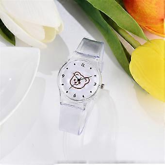 FÜR JEDEN STILVOLL GEEIGNET! Modische neue Kinderuhr mit transparentem Armband, Sommergeschenk, Quarzwerk, 60 % reduziert!