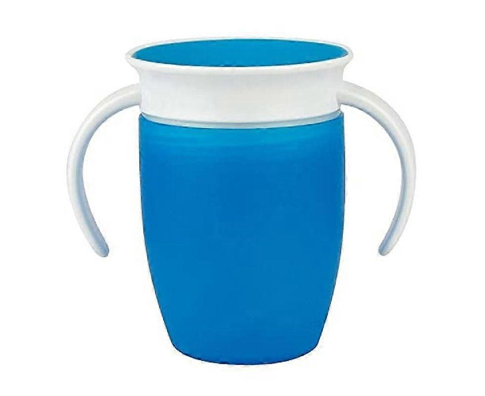 2 Pieces Cute Sippy Cups, 360 Sippy Cups with Handles 240ml, Infant Learning Drink Cup