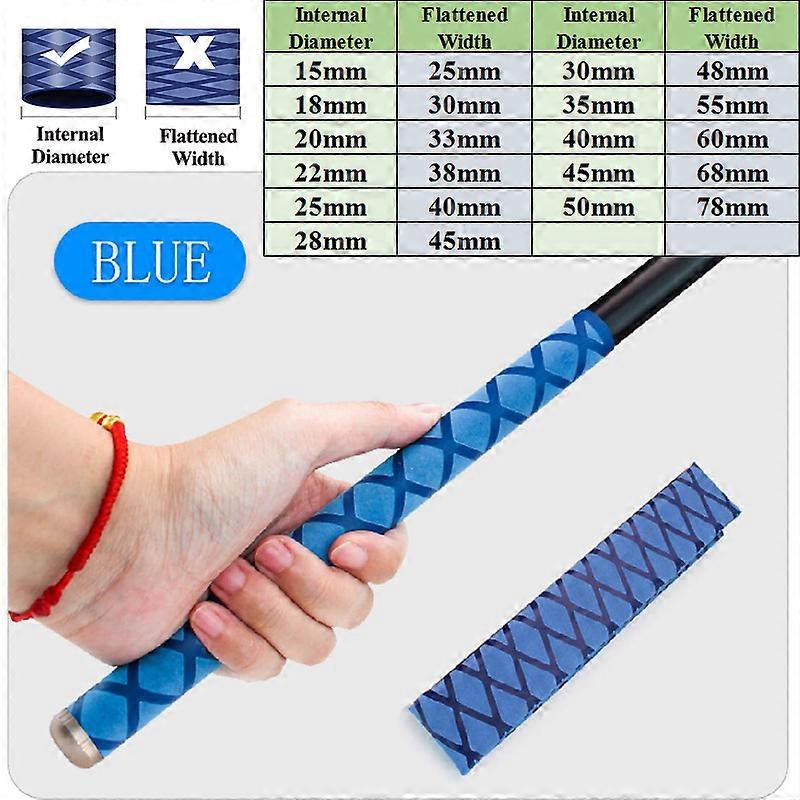 0.2M/1M Non-slip Heat Shrink Wrap Tubing Fishing Rod DIY 5 Colors Handle Insulation Waterproof Racket Handle Grip 15-50MM