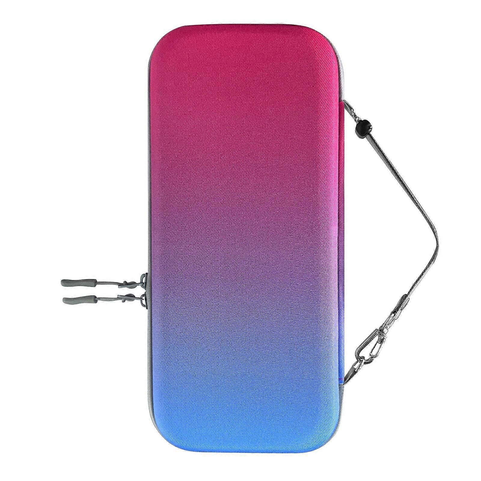 Large Capacity Travel Storage Box Waterproof Suitable for Gaming Console Pouches Carrying Bag Organizers Shockproof Case  Red and blue