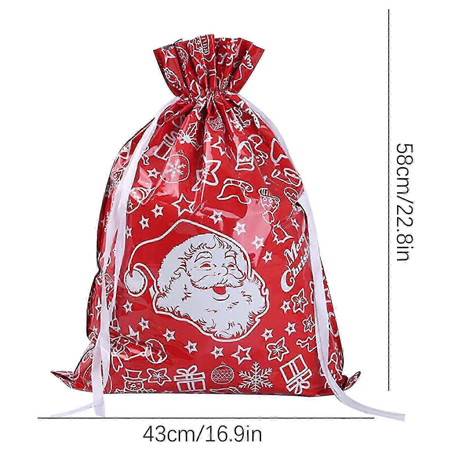 Christmas party bags with drawstring closure for presents