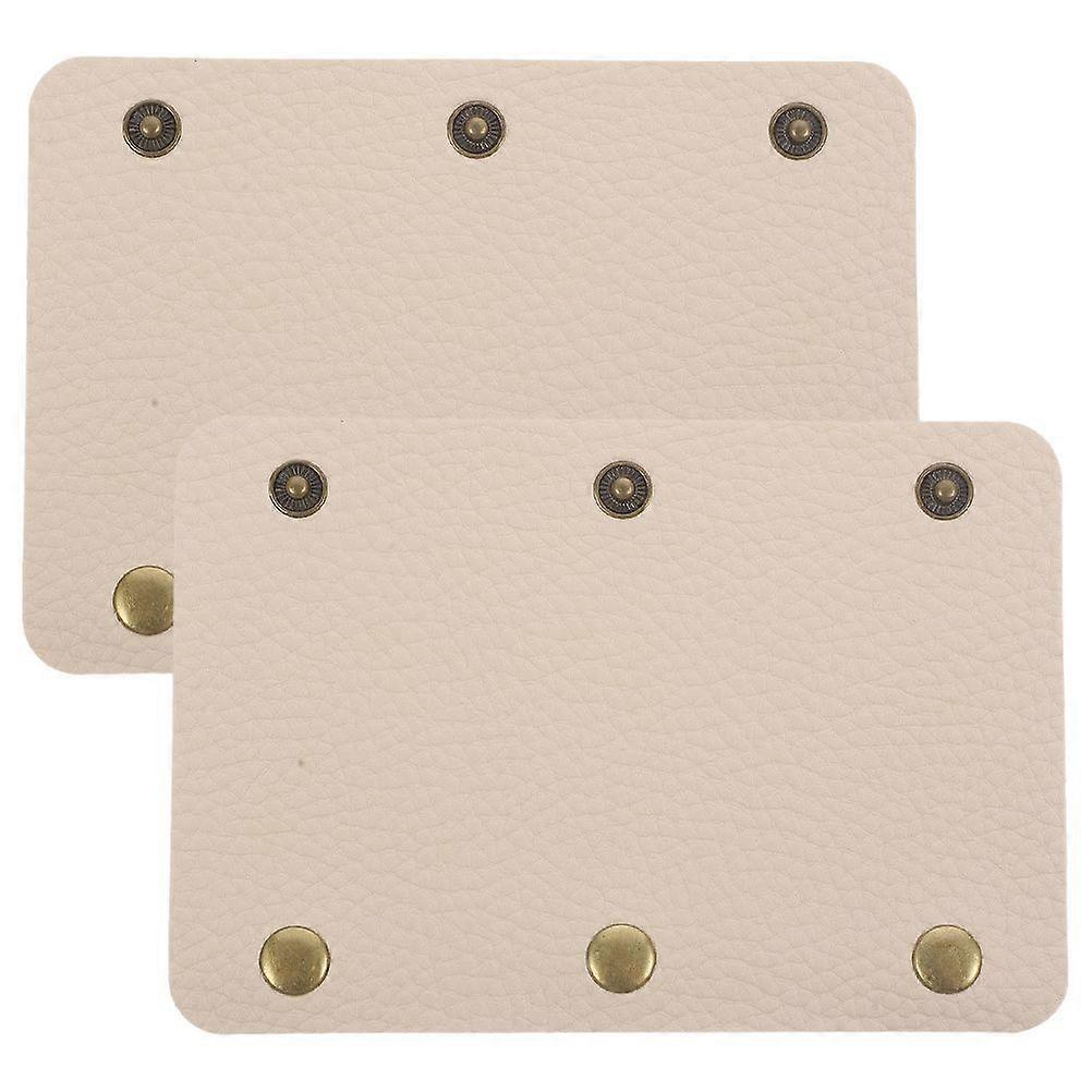 2st Bagagehandtag Täcker Resväska Handtag Wrap PU Läder Handtag Grepp Handväska Ärm