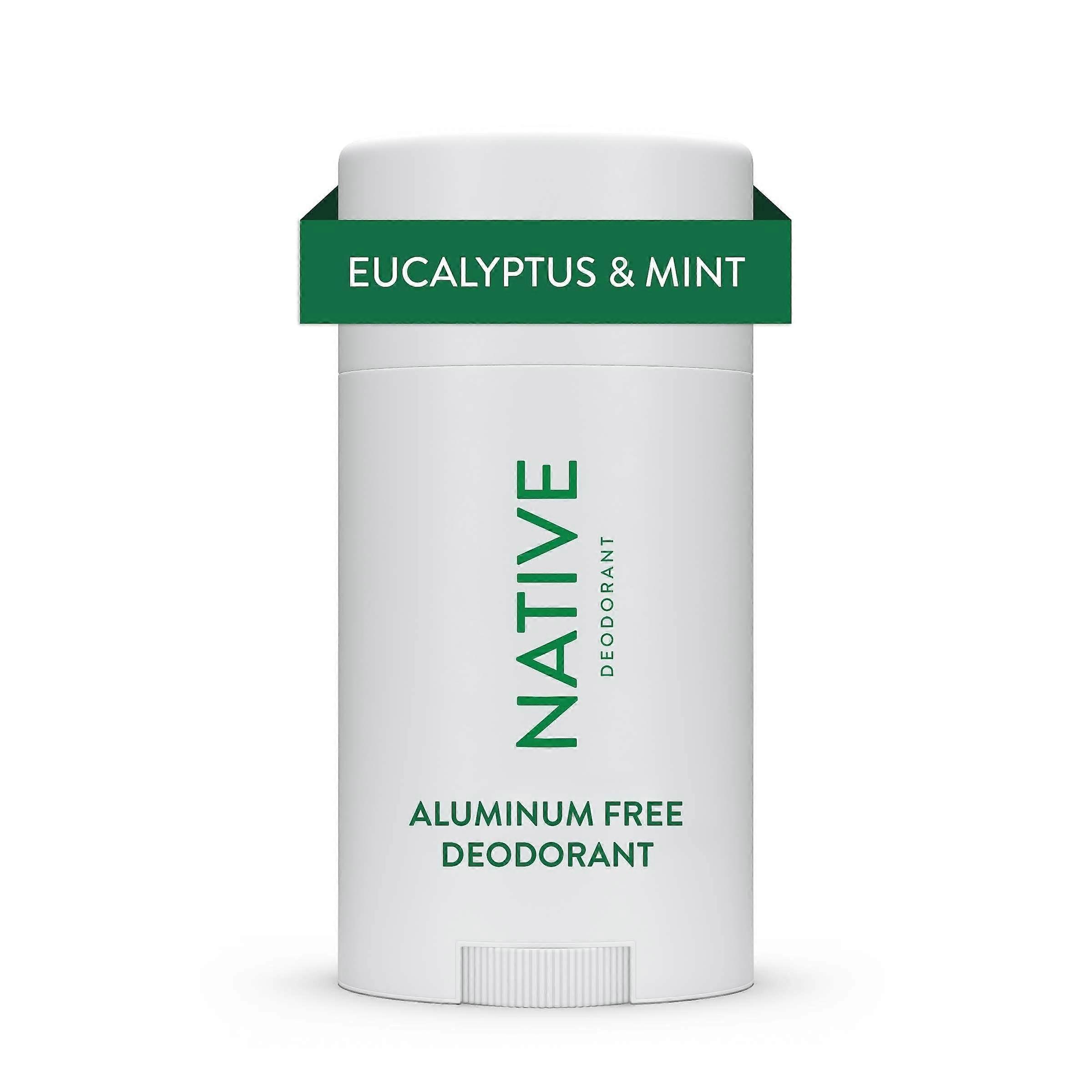 Native Natural Deodorant， 无铝，桉树和薄荷，2.65 盎司