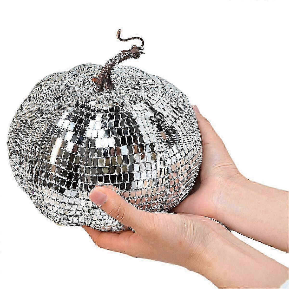 Silver Mirror Disco Ball, Pumpkin Shape Disco Ball,