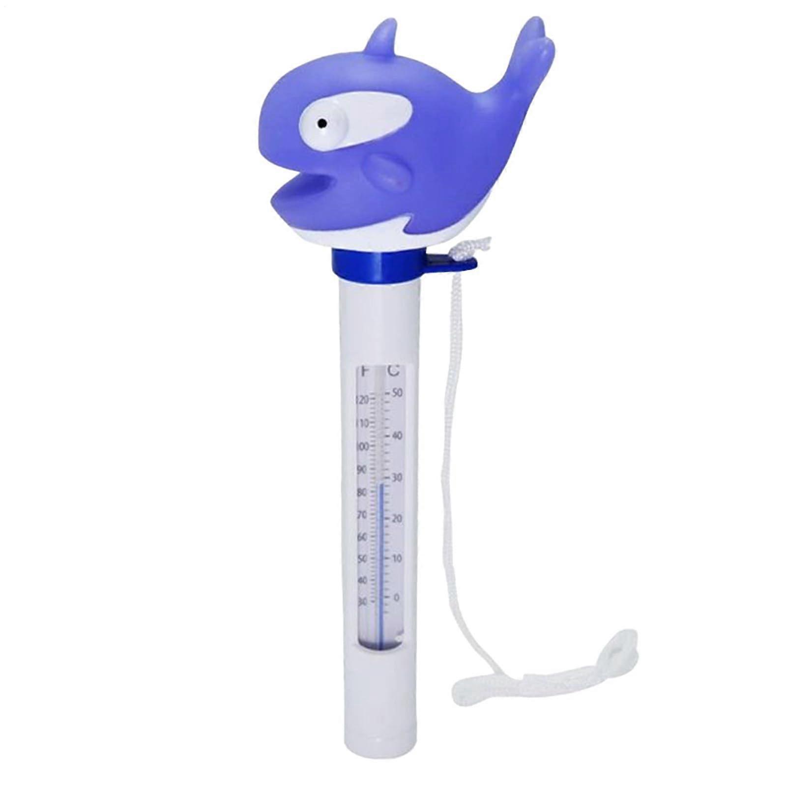 Waterproof Floating Pool Thermometer with String for Hot Tubs, Spas, Bathtubs, Outdoor Use, Purple